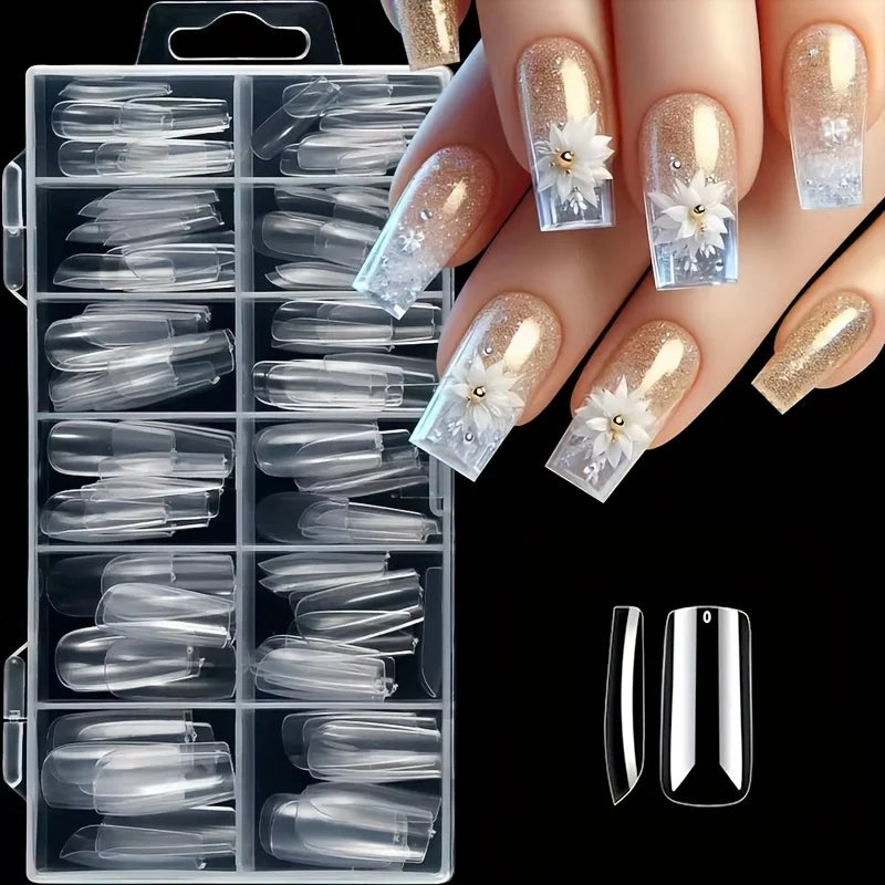 Soft Glam Clear Press-On Nails Kit