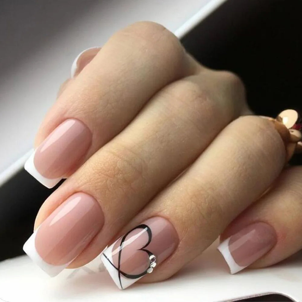 24Pcs Handmade Press On Nails