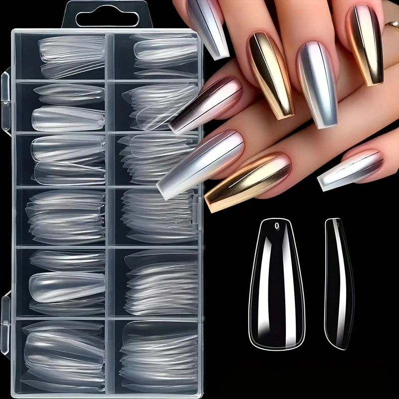 Soft Glam Clear Press-On Nails Kit