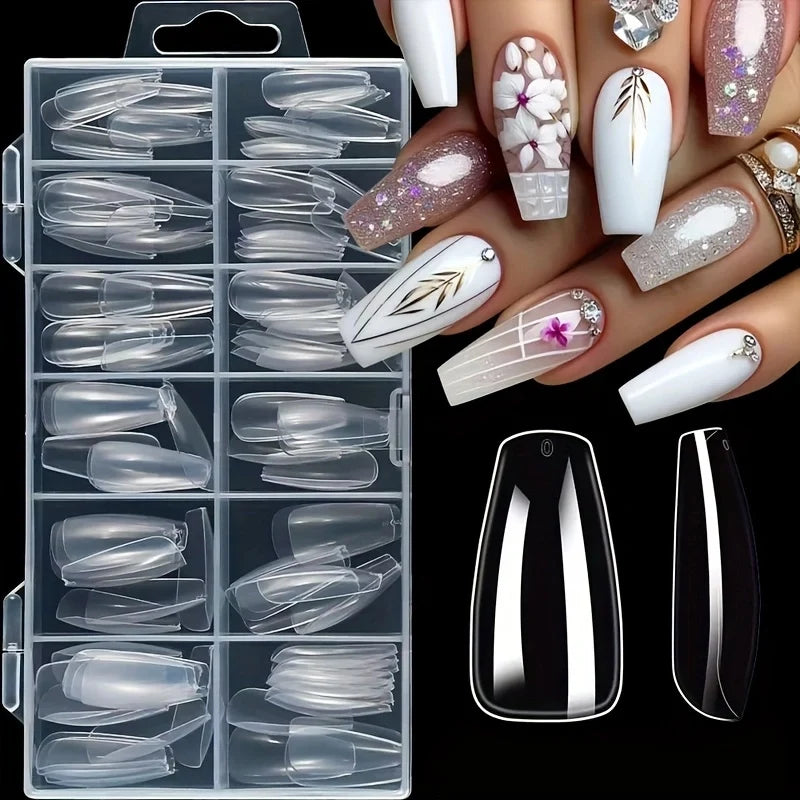 Soft Glam Clear Press-On Nails Kit