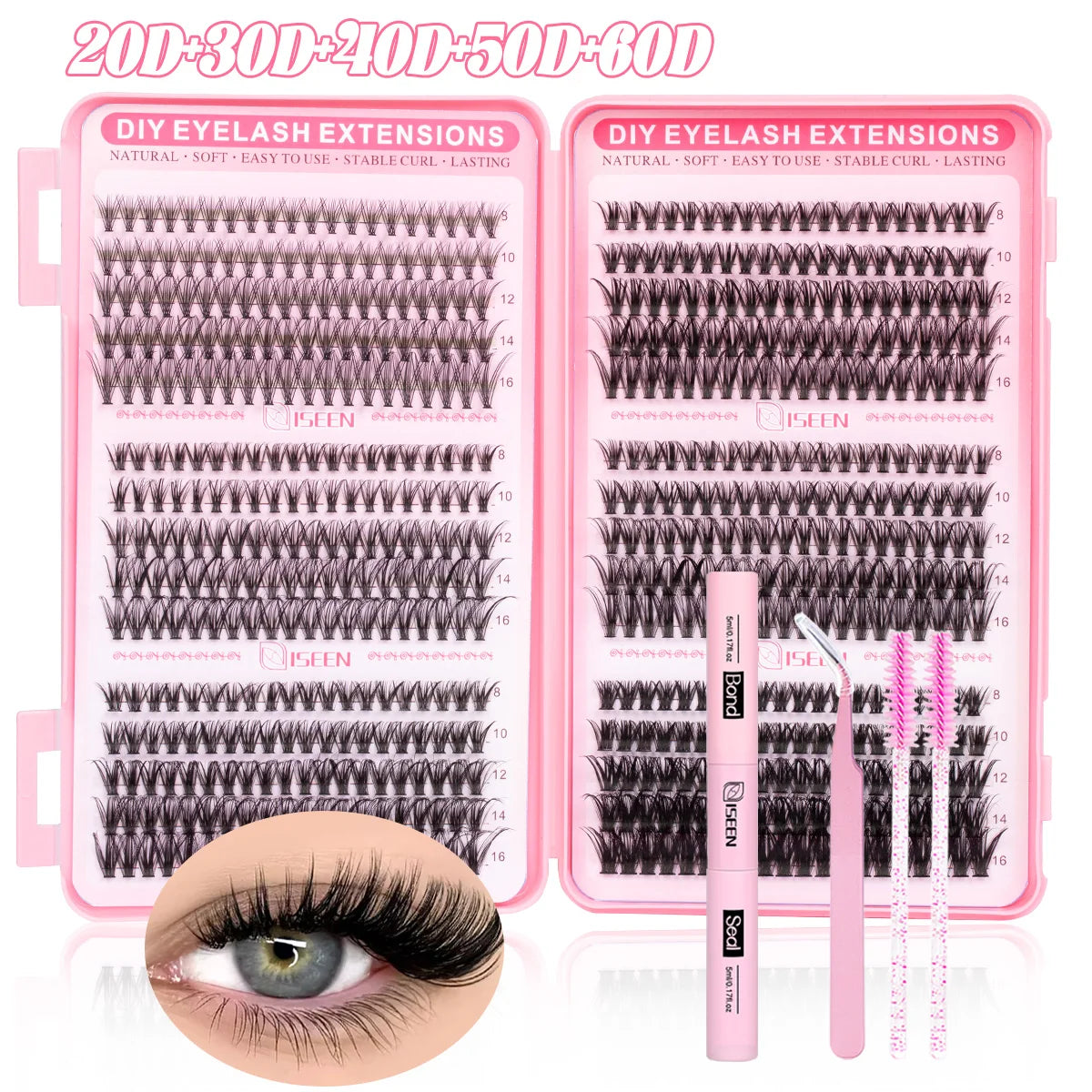 Soft Glam Lash Cluster Kit
