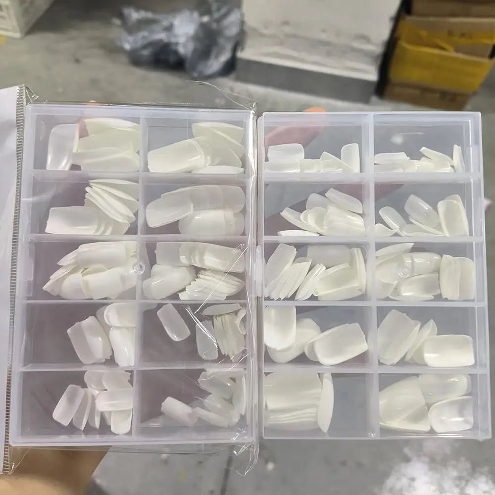 White Press-On Nails