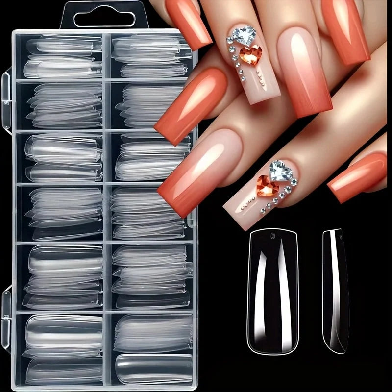 Soft Glam Clear Press-On Nails Kit