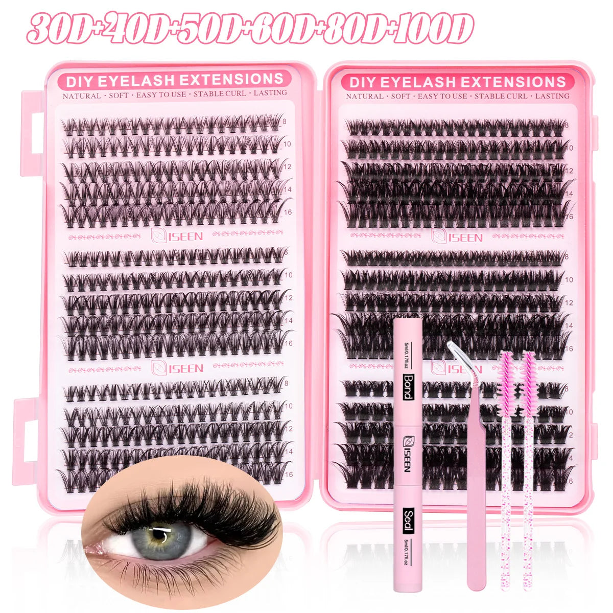 Soft Glam Lash Cluster Kit