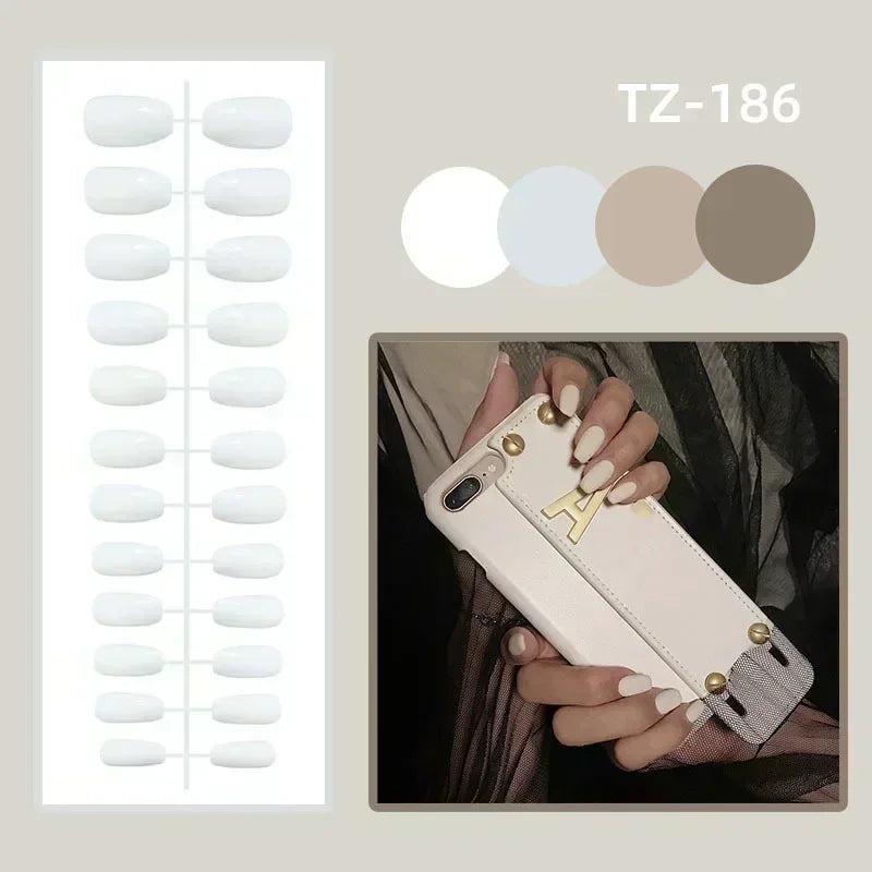 24Pcs Handmade Press On Nails
