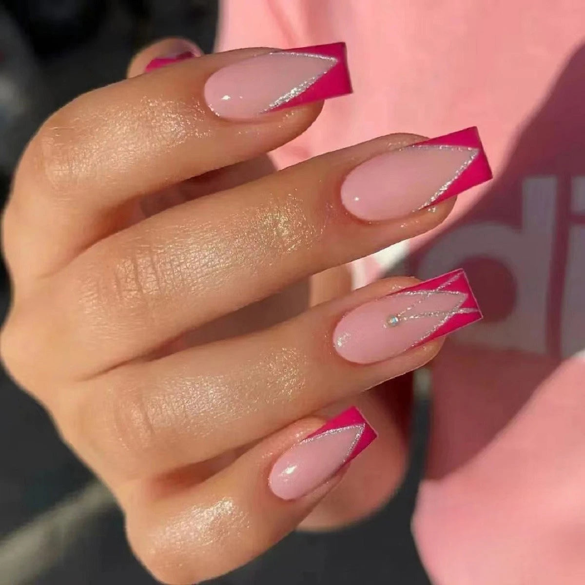 24Pcs Handmade Press On Nails