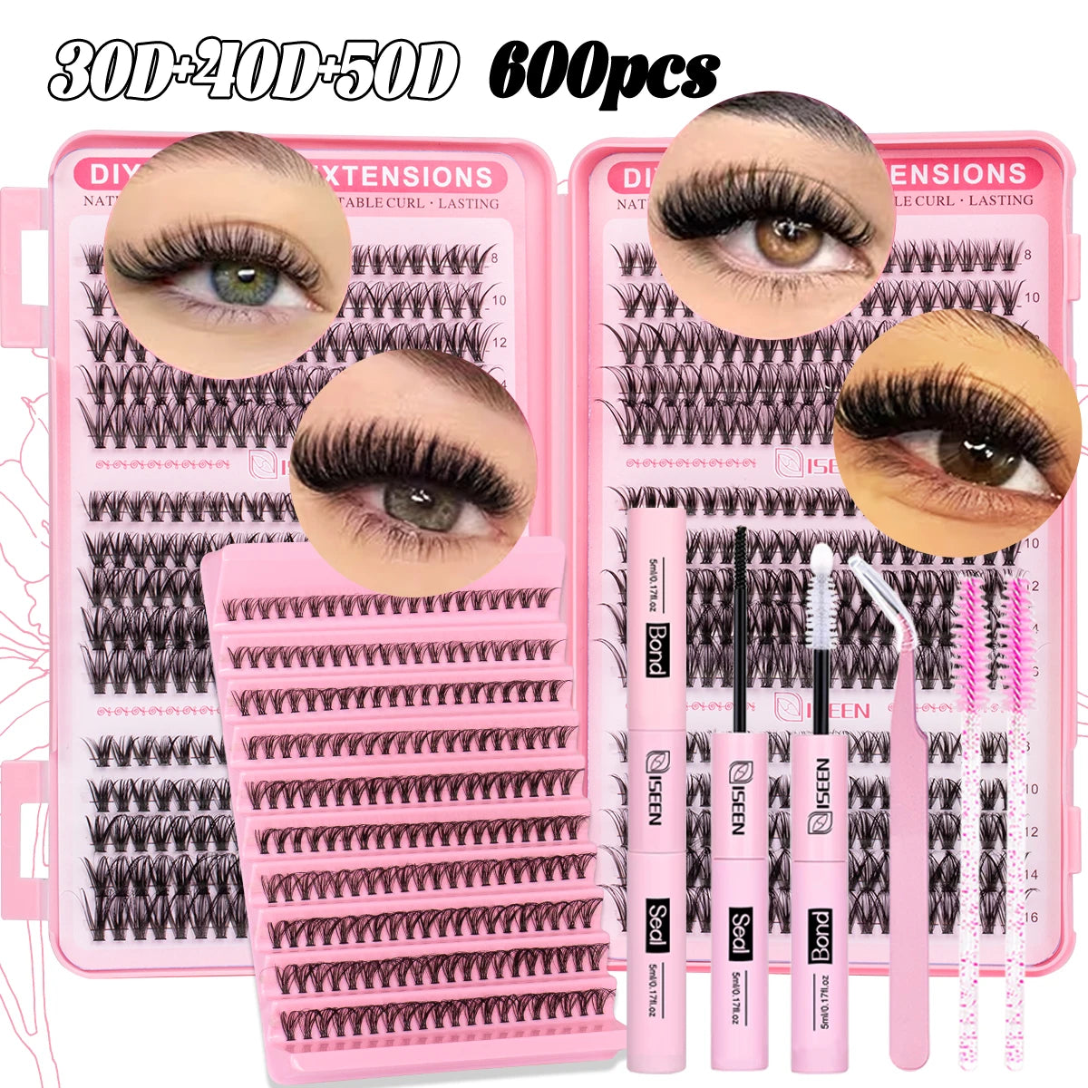 Soft Glam Lash Cluster Kit