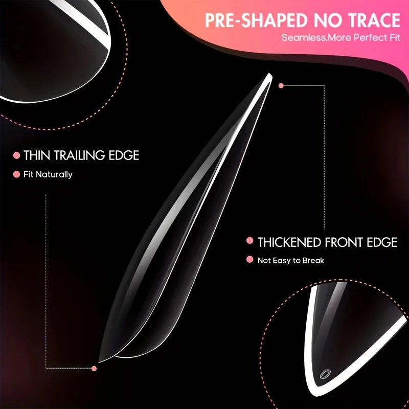 Soft Glam Clear Press-On Nails Kit