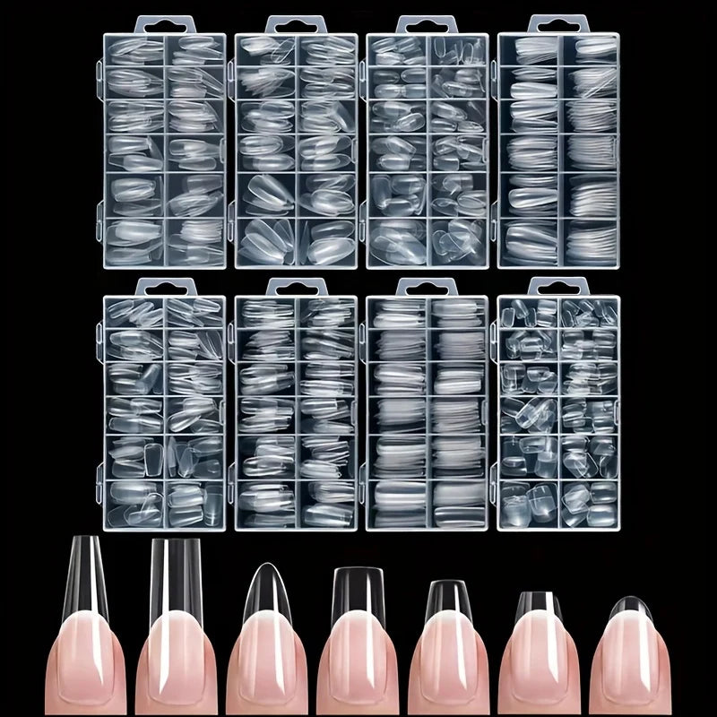 Soft Glam Clear Press-On Nails Kit